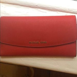 Michael Kors Saffiano Leather ContinentalWallet